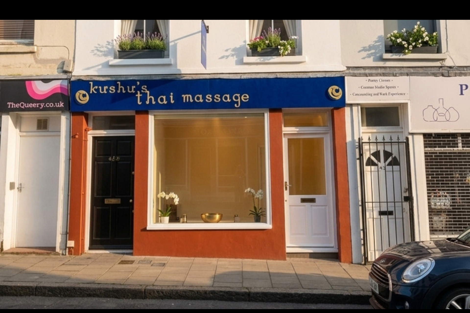 Massage treatment room
